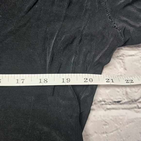 Vintage Chicos Travelers 90s Boho Patchwork Velvet Accent Blouse Size 2 - Picture 8 of 12